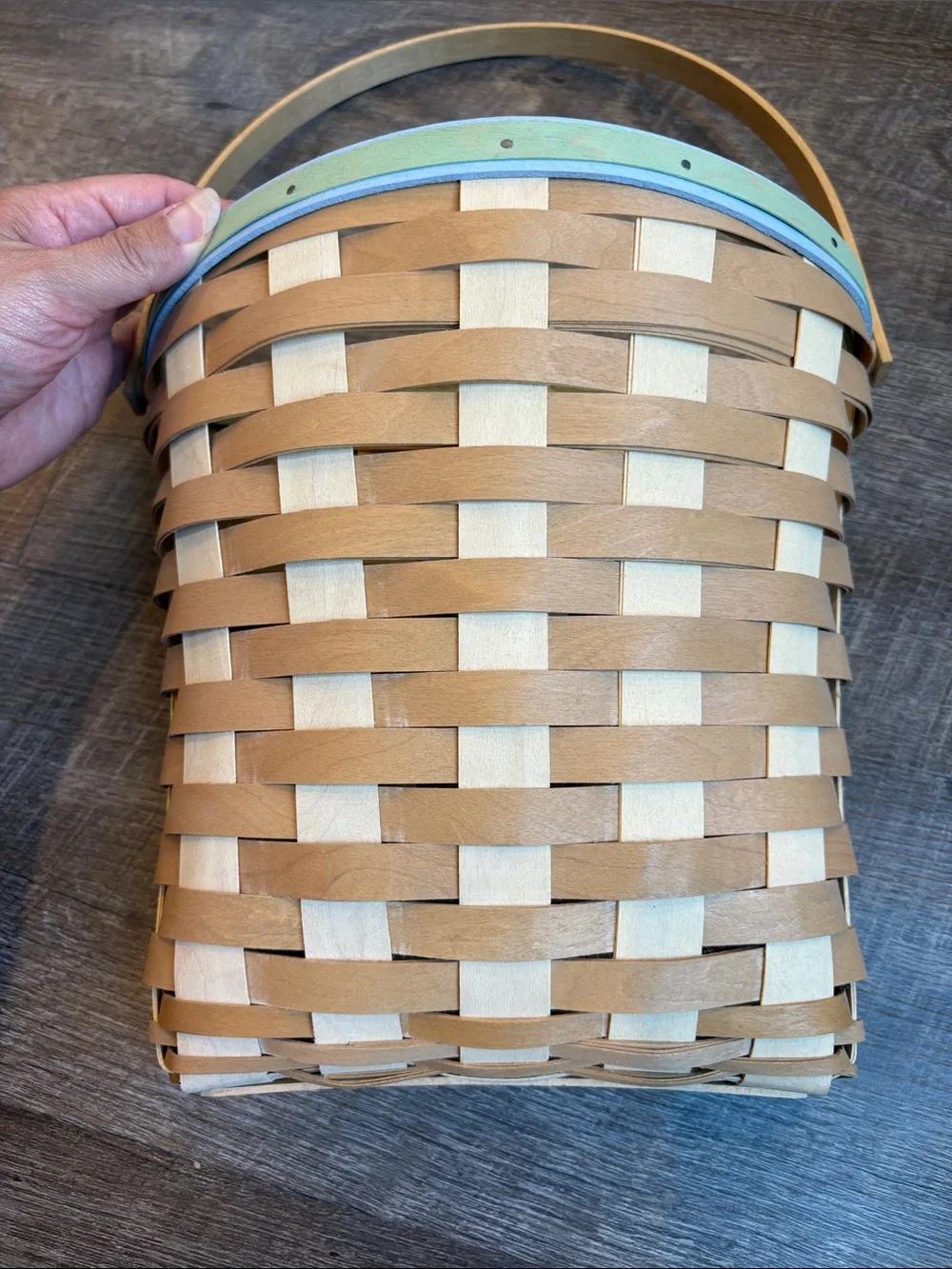 Longaberger White House Easter Egg Roll Basket Large Handle 2011 RARE